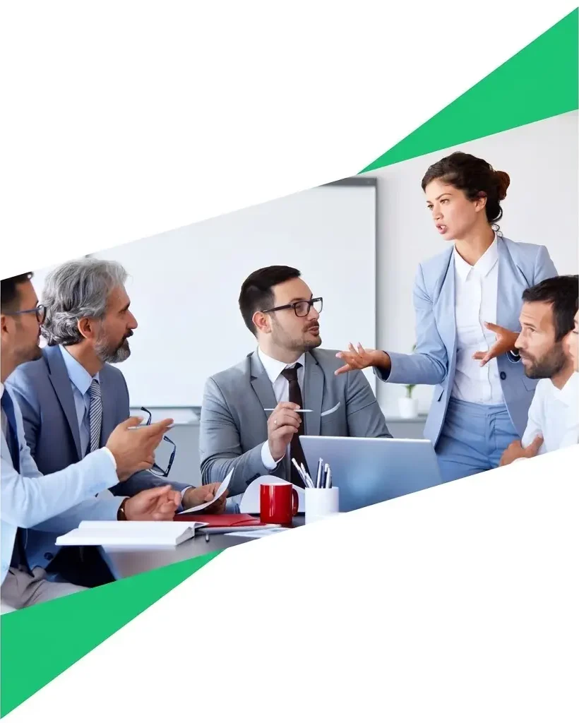Reunión de equipo en la oficina