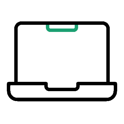 Icono de un carrito de compras simple