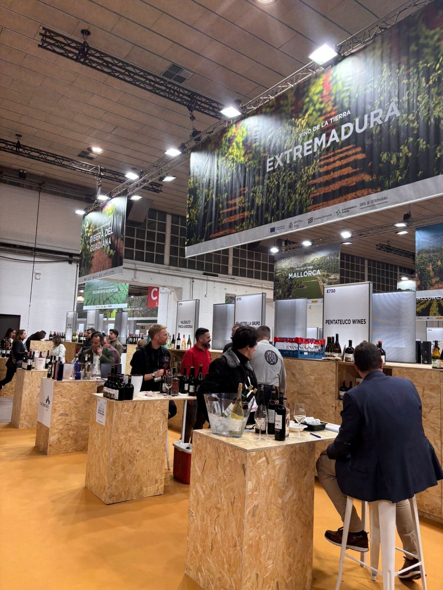 Feria de vinos en Extremadura, España