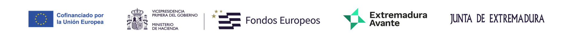 Logos de instituciones europeas y españolas